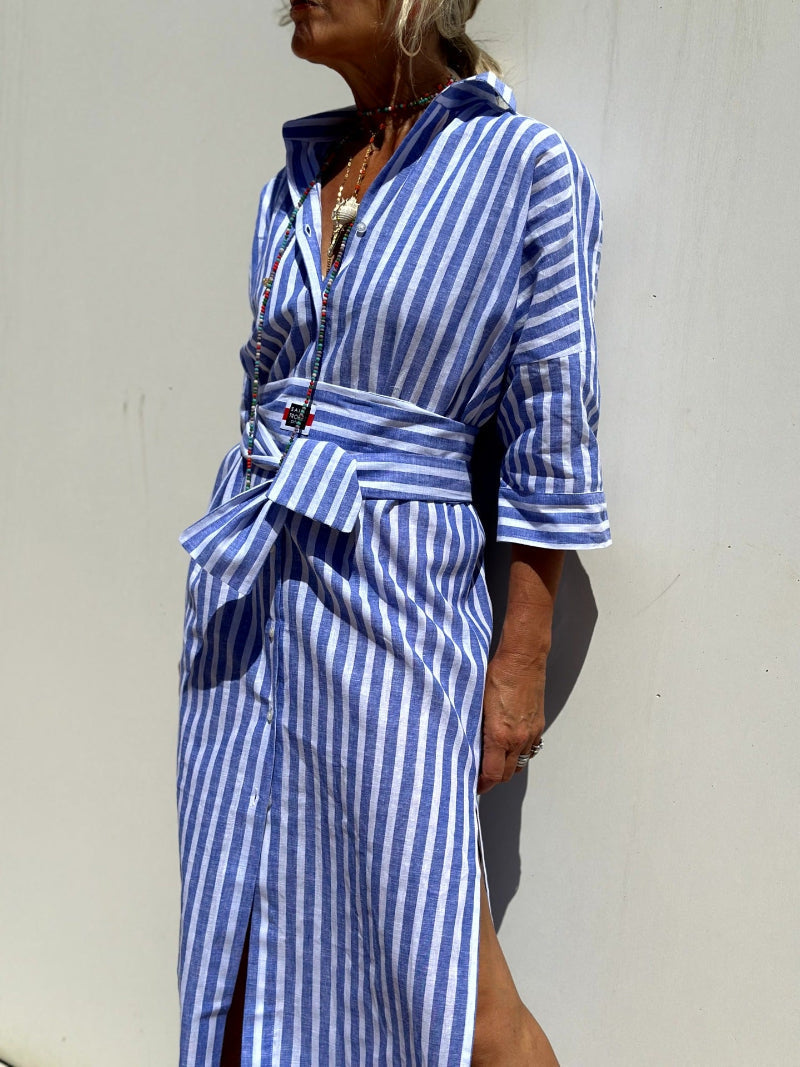 Ladies' Classic Crew Neck Shirt Dress