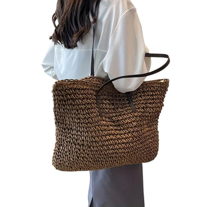 Practical Woven Shopping Bag for Daily Use