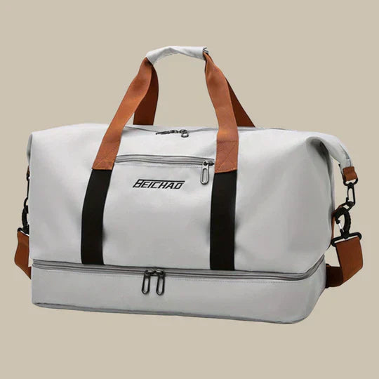 Large Leather Travel Duffel Bag for Men