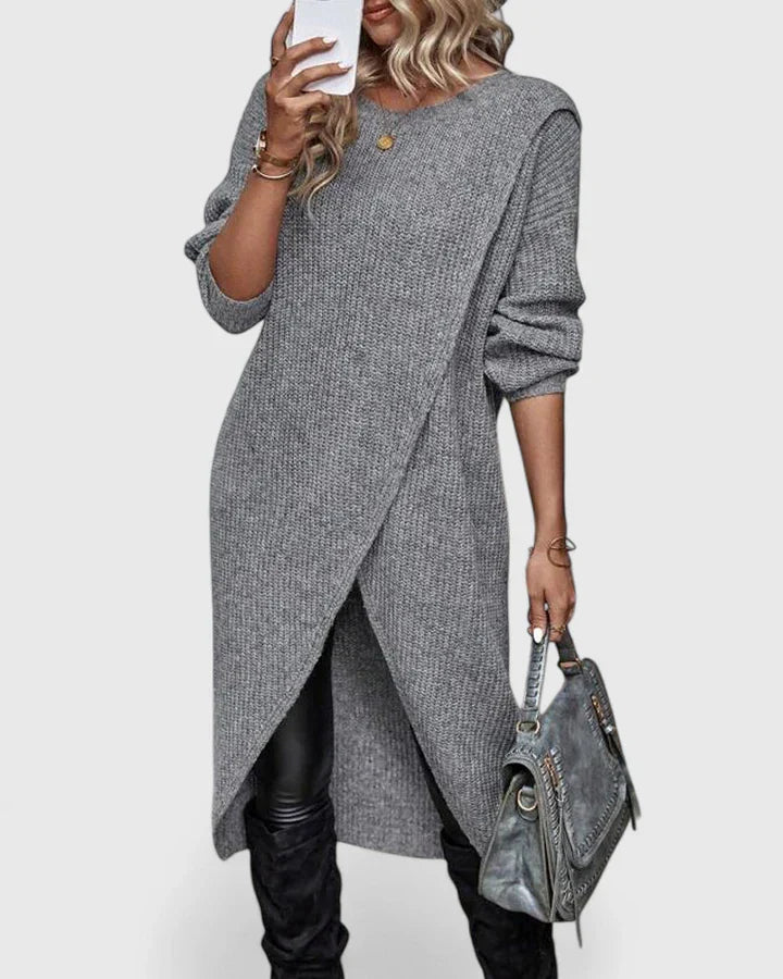 Chic Knitted Bodycon Dress - Olytrend