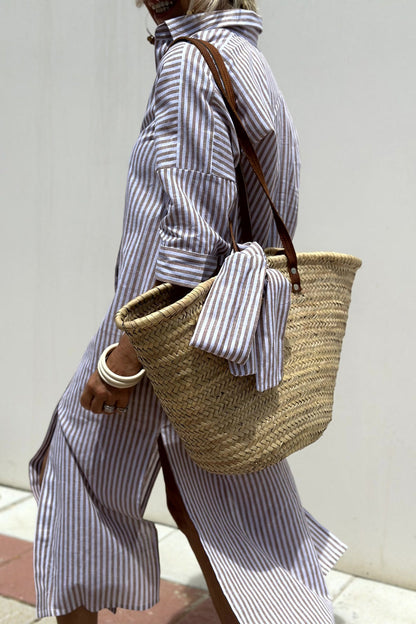 Casual Horizontal Stripe Sundress
