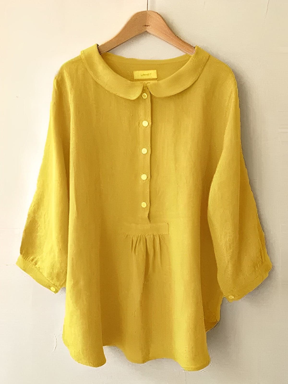 Relaxed Fit Womens Blouse with Short Sleeves - Nocini