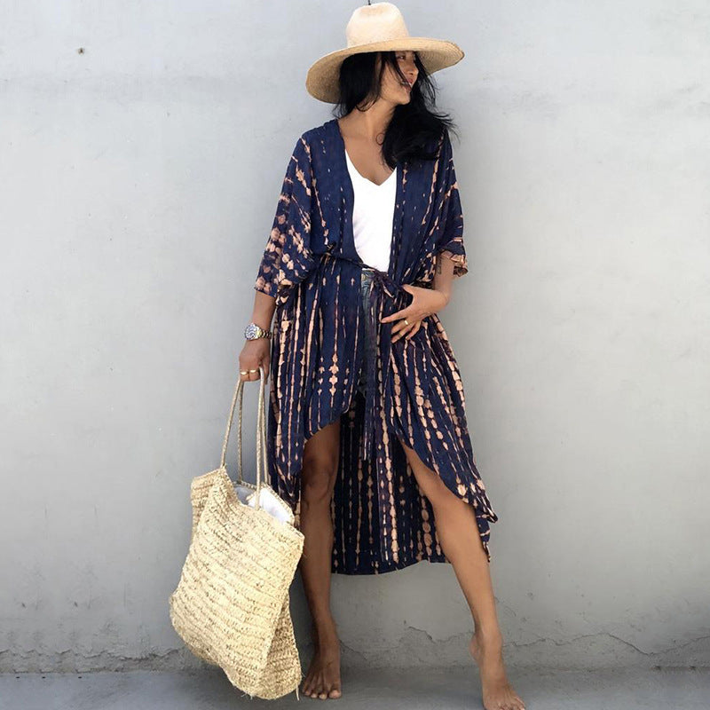 Women's Lightweight Beach Kimono Dress Cover-Up - Nocini