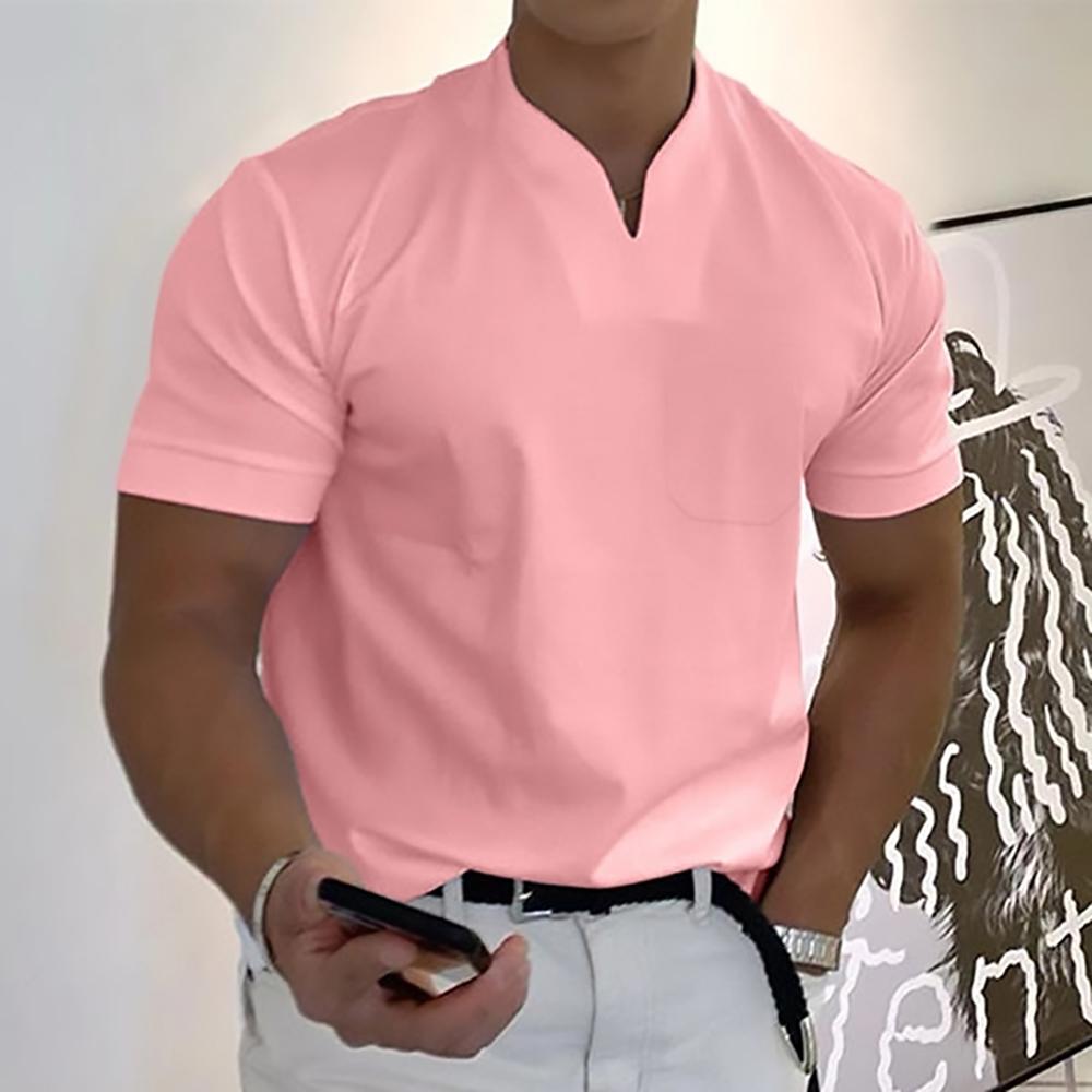 Men's Slim Fit Short Sleeve Casual Shirt