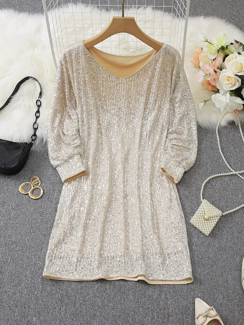 Glittery Night Out Party Dress