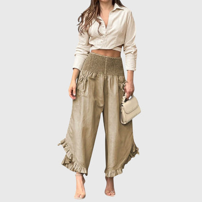 Comfortable Classic Pleated Pants for Women - Nocini