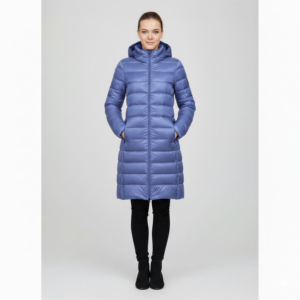 Women's Down Coat Slim Fit Hooded Jacket