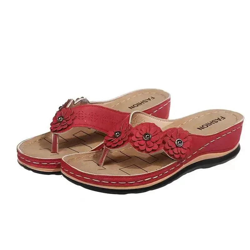 Comfortable Floral Slide Sandals for Women