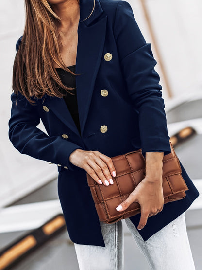 Classic Office Button Front Blazer