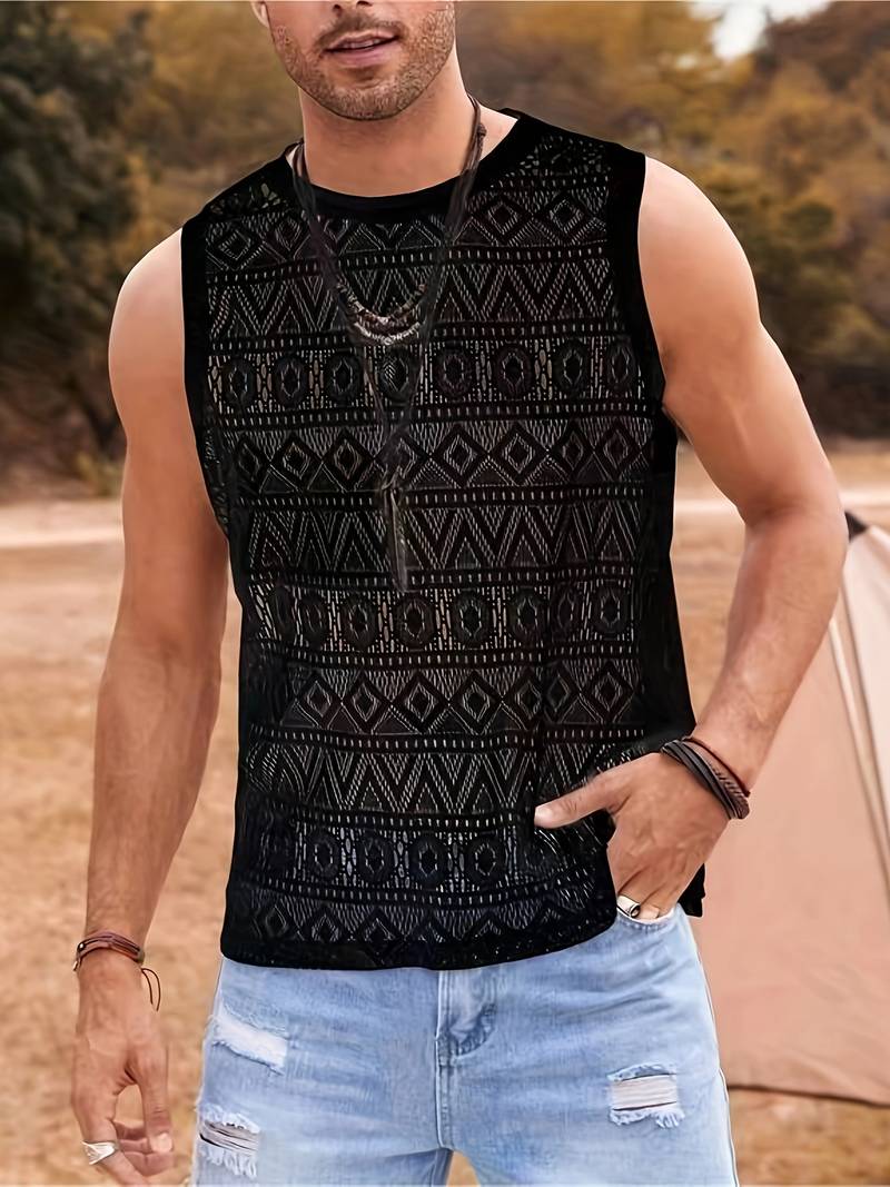 Men's Lightweight Mesh Tank Top