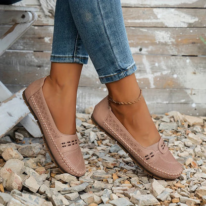 Comfy Women's Round Toe Slip On Loafers