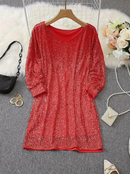 Glittery Night Out Party Dress