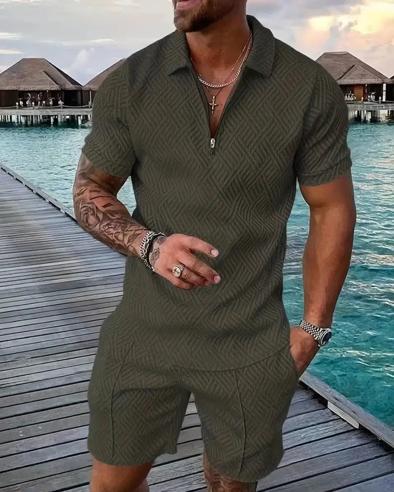 Relaxed Fit Hooded Summer Jogger Suit