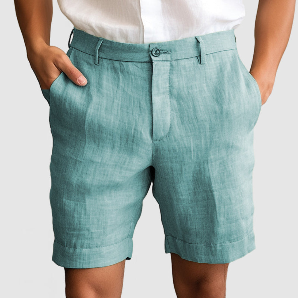 Relaxed Fit Summer Linen Shorts