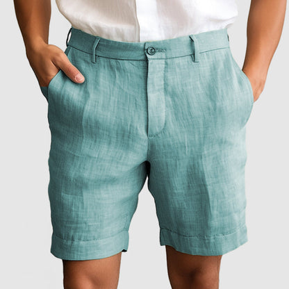 Relaxed Fit Summer Linen Shorts