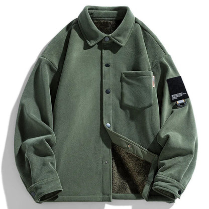 Relaxed Fit Sherpa Lined Jacket for Men - Nocini