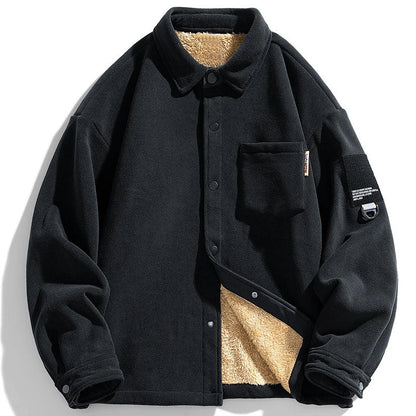 Relaxed Fit Sherpa Lined Jacket for Men