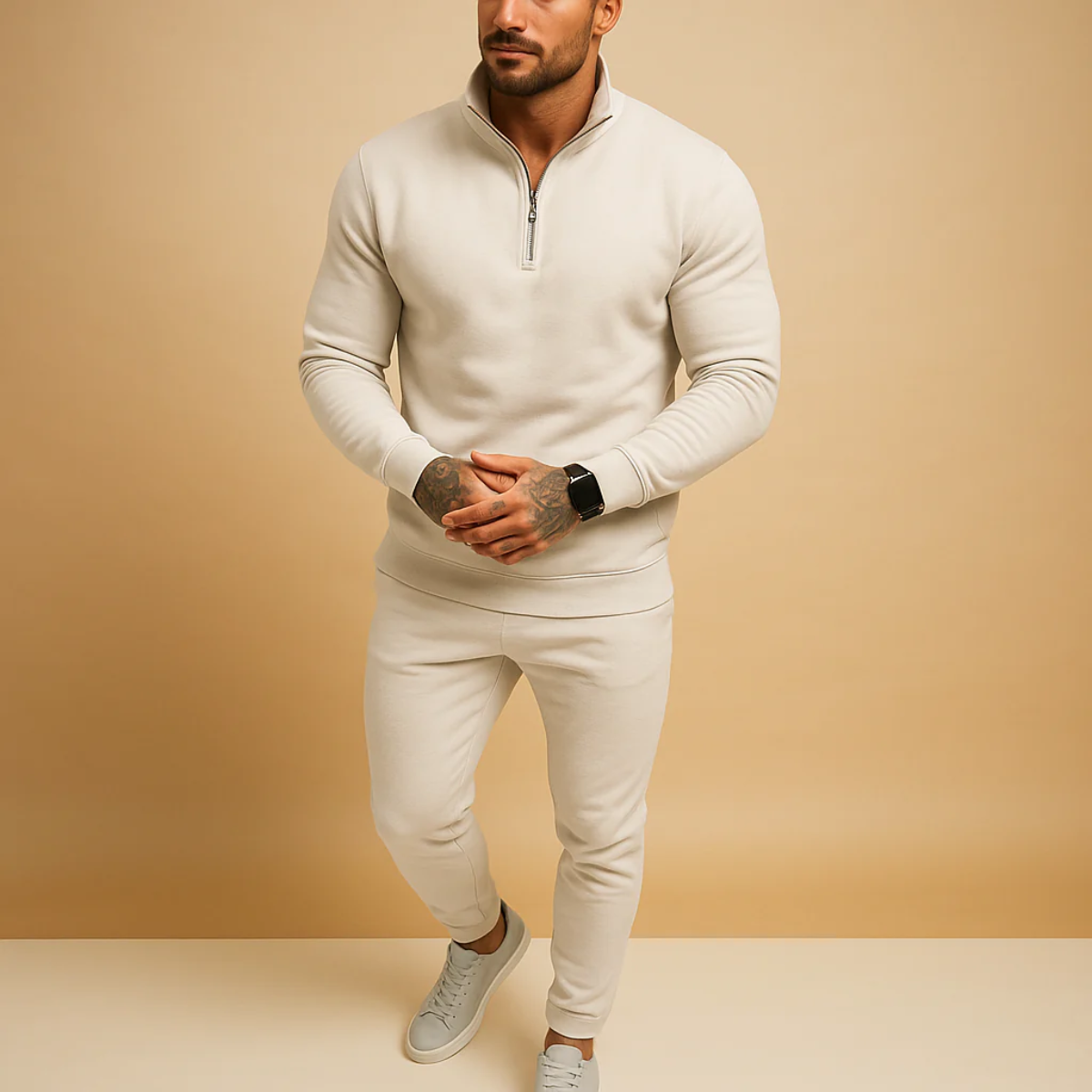 Comfortable Cotton Hoodie Jogger Set for Men