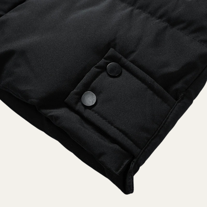 Warm Men's Down Parka Coat with Hood