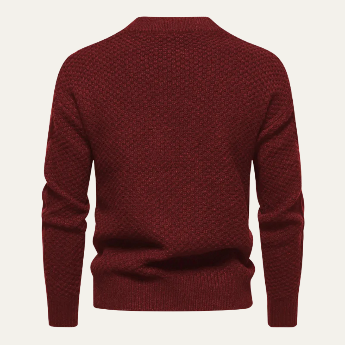 Warm Crew Neck Men's Winter Knit Sweater