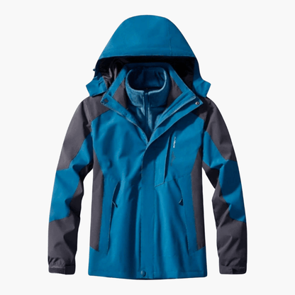 Waterproof Men's Parka Jacket with Multiple Pockets