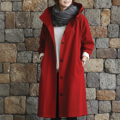 Waterproof Hooded Long Coat