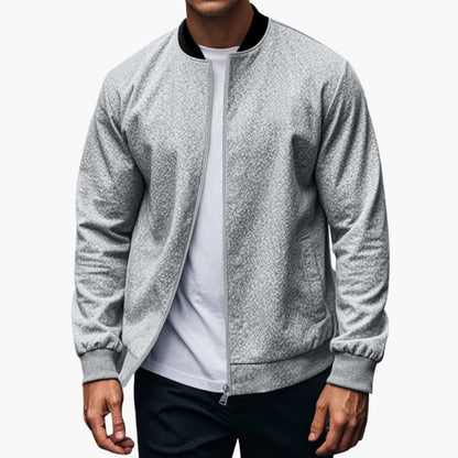 Men's Quilted Zip Up Flight Jacket