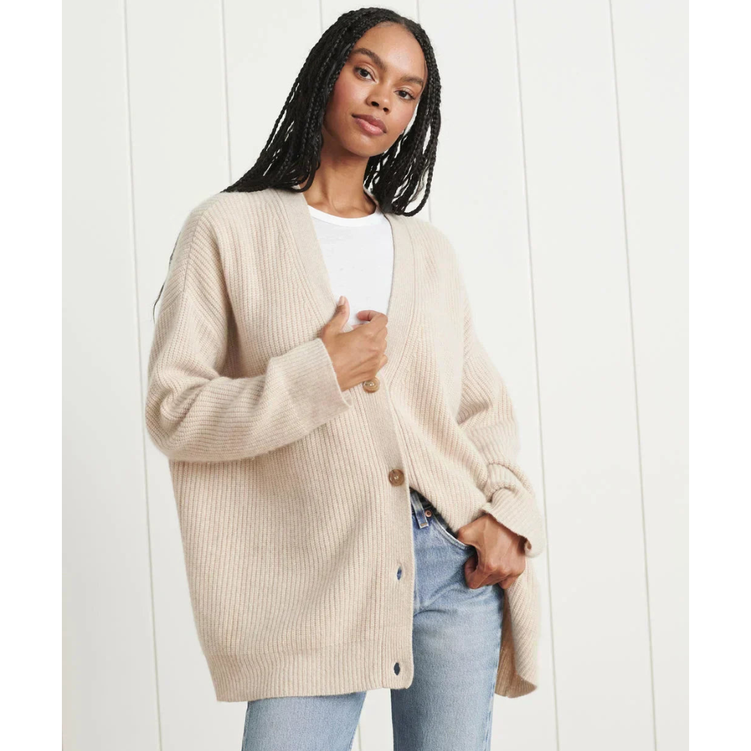 Soft Oversized Open Front Cardigan for Women