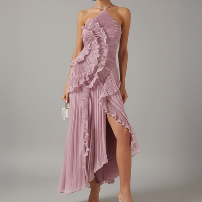 Chic Uneven Hemline Dress