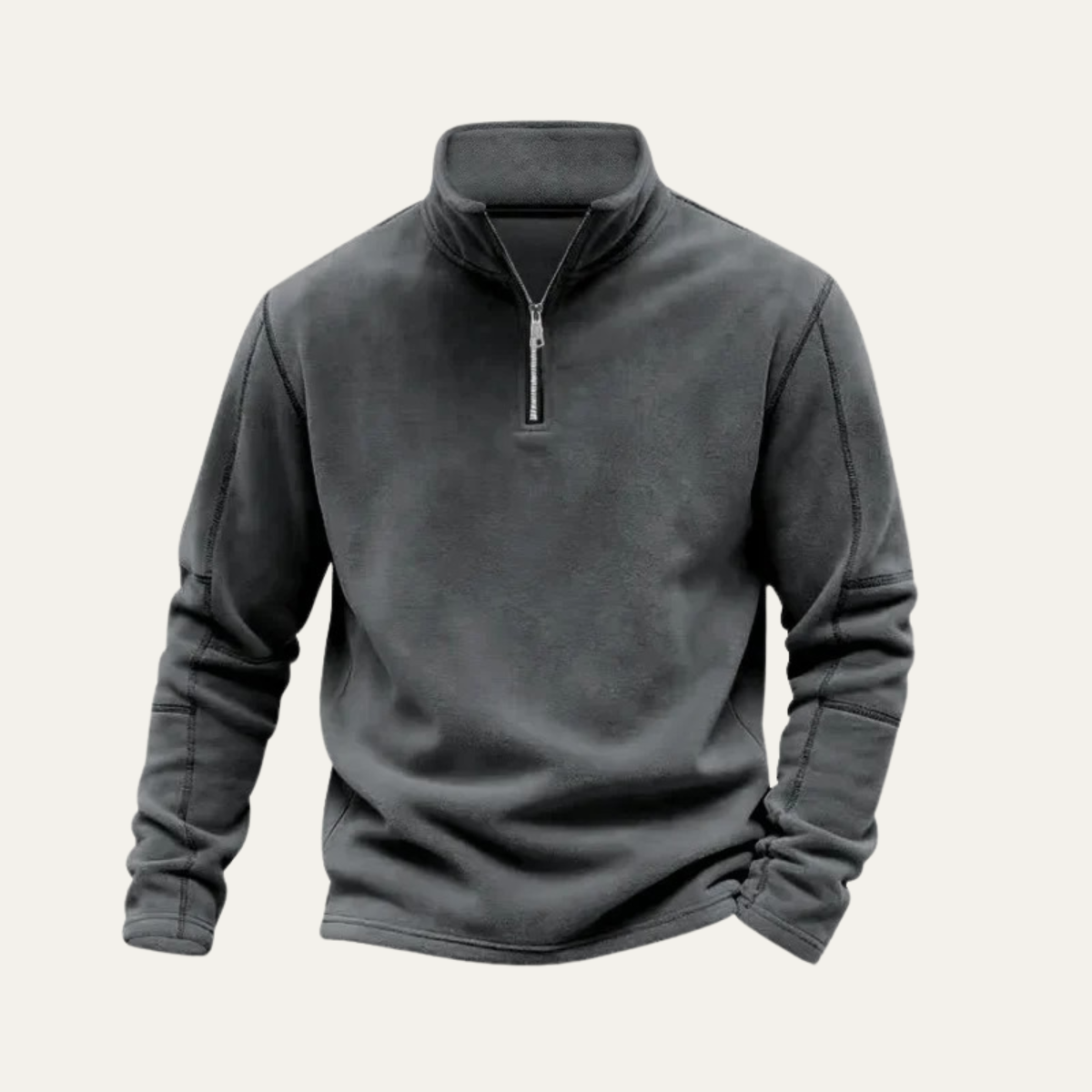 Thermal Mens Quarter Zip Fleece Jacket