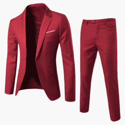 Slim Fit Men's Two Piece Summer Suit