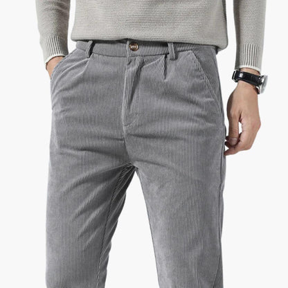 Trendy Slim Fit Men's Corduroy Pants