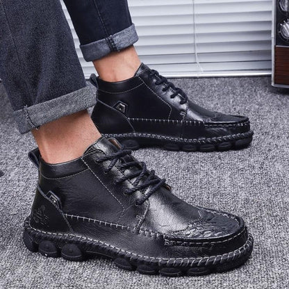 Men's Ankle Boots Comfortable Lace Up Shoes