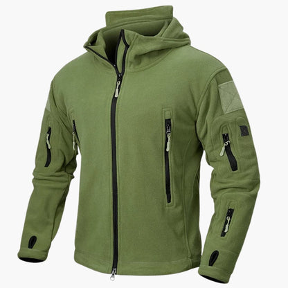Waterproof Hooded Coat with Zip Pockets for Men