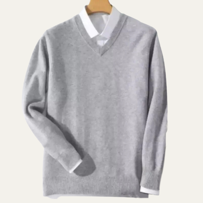 Premium Men's Pure Cashmere Crew Neck Sweater