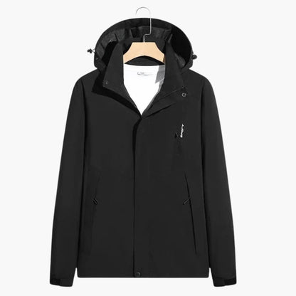 Waterproof Men's Snow Jacket with Hood and Zip