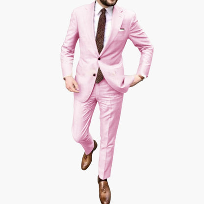 Men's Classic Two-Piece Slim Fit Business Suit