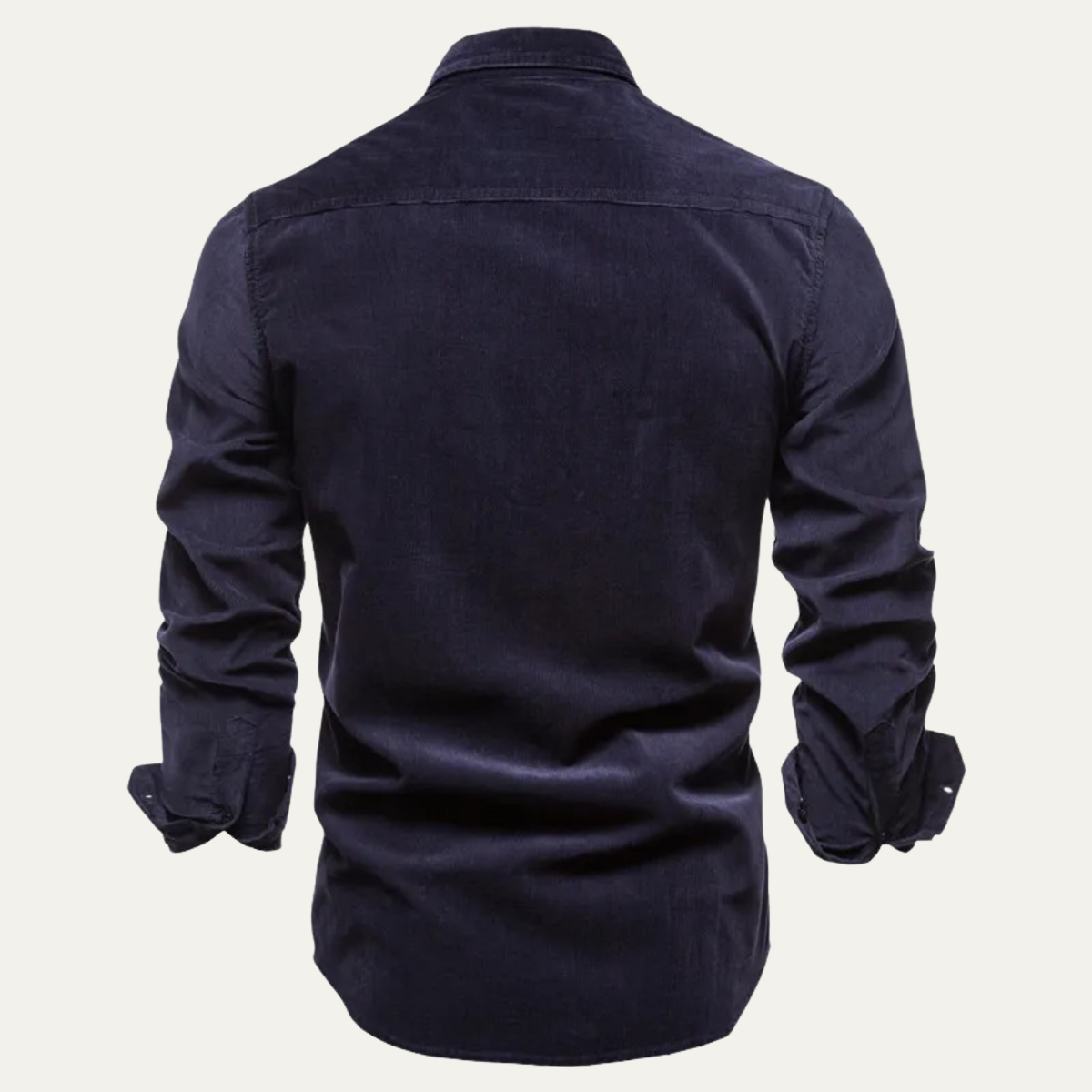 Relaxed Fit Corduroy Button Down Shirt for Men