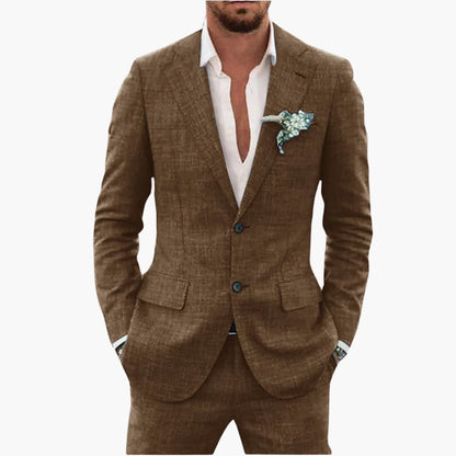 Classic Two Button Mens Suit Jacket Pants