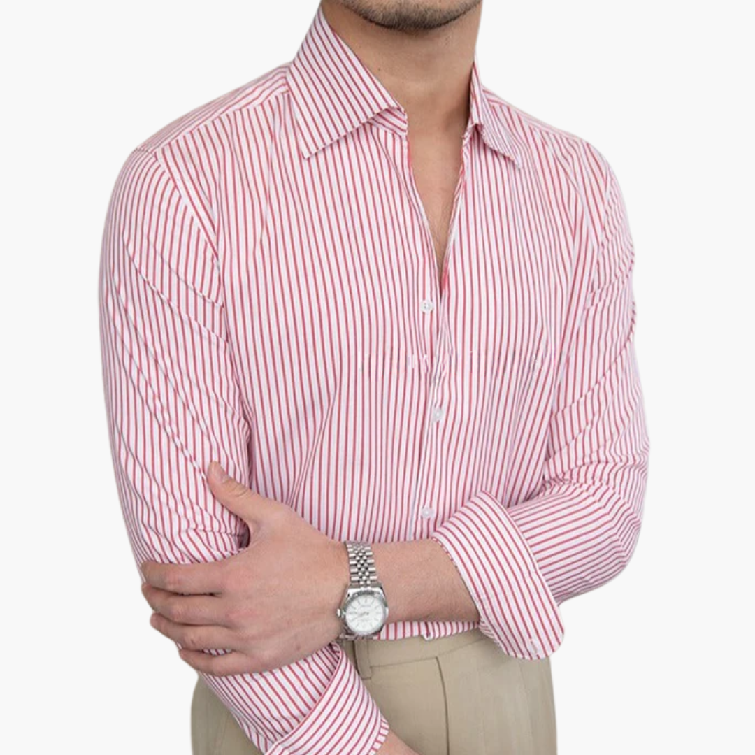 Classic Casual Shirt with Contrasting Trim