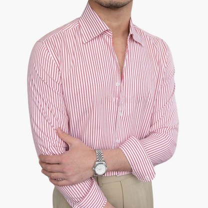 Classic Casual Shirt with Contrasting Trim