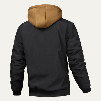 Waterproof Mens Hooded Bomber Coat