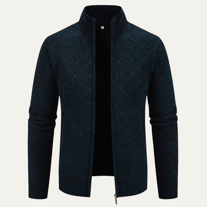 Men's Thick Insulated Full Zip Fleece Jacket