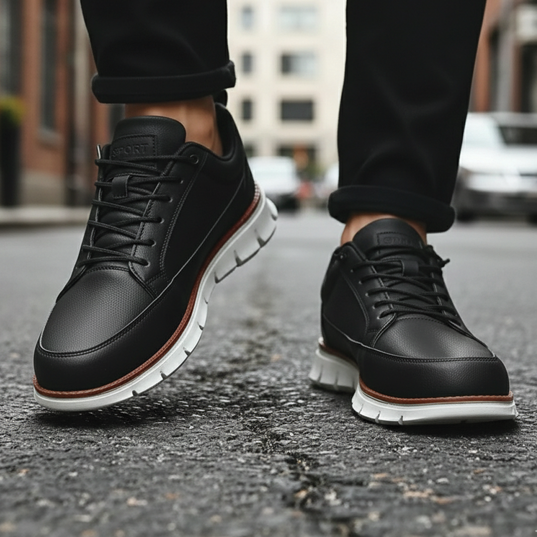 Cruelty Free Leather Lace Up Sneakers