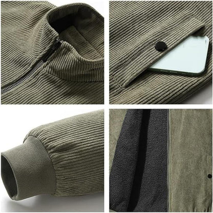 Warm Thick Zip Up Mens Coat
