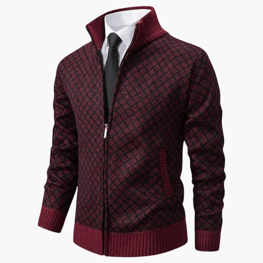 Slim Fit Mens Blazer with Lapel and Button Front