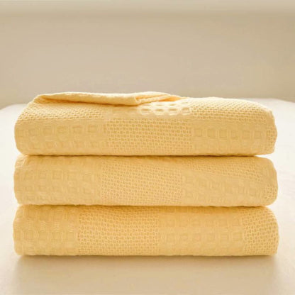 Cozy Plush Waffle Throw Blanket
