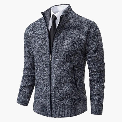 Men's Cozy Zip Up Ribbed Jacket