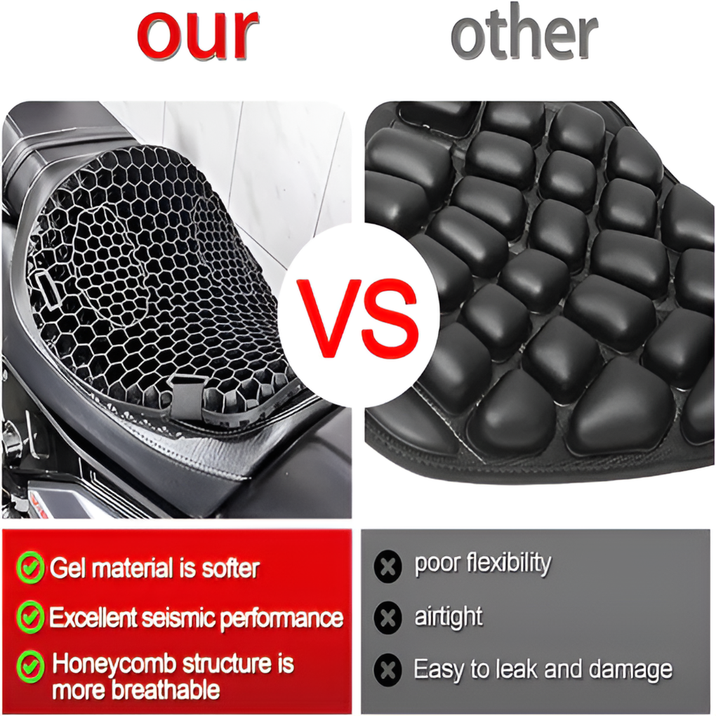 Comfortable Motorcycle Cushion for Long Rides