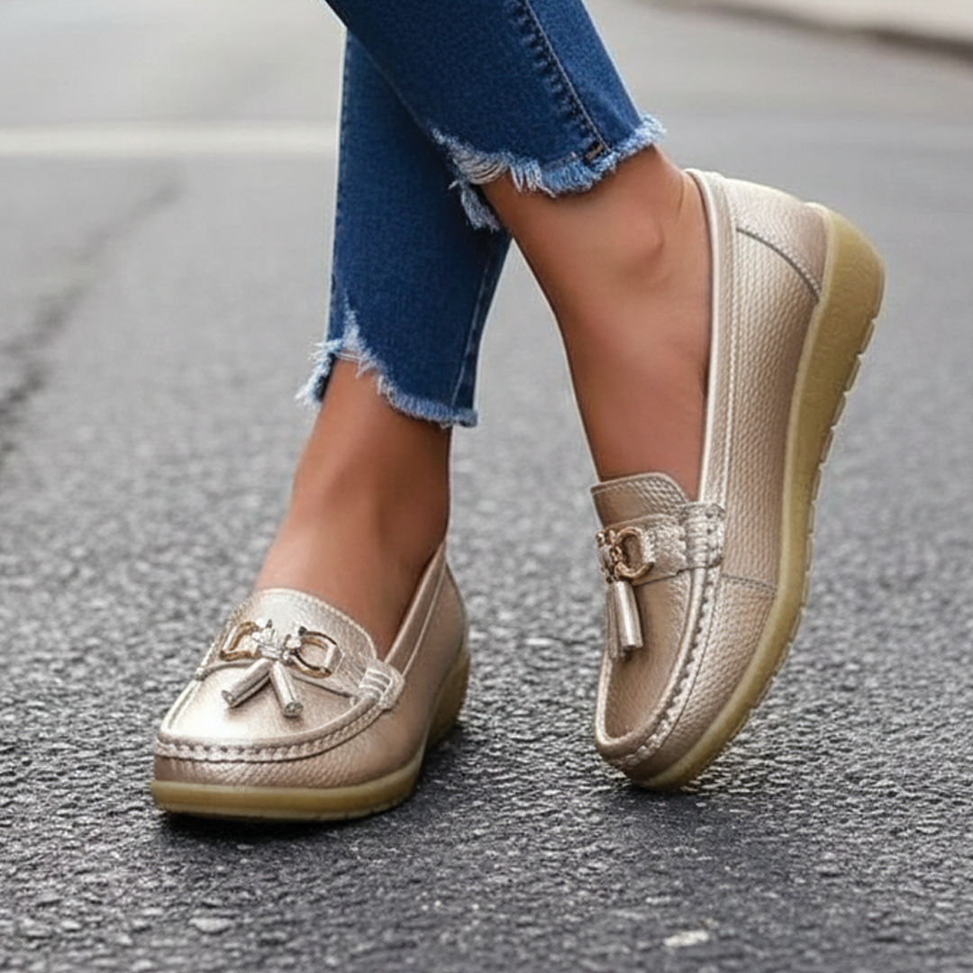 Timeless Genuine Leather Slip On Shoes
